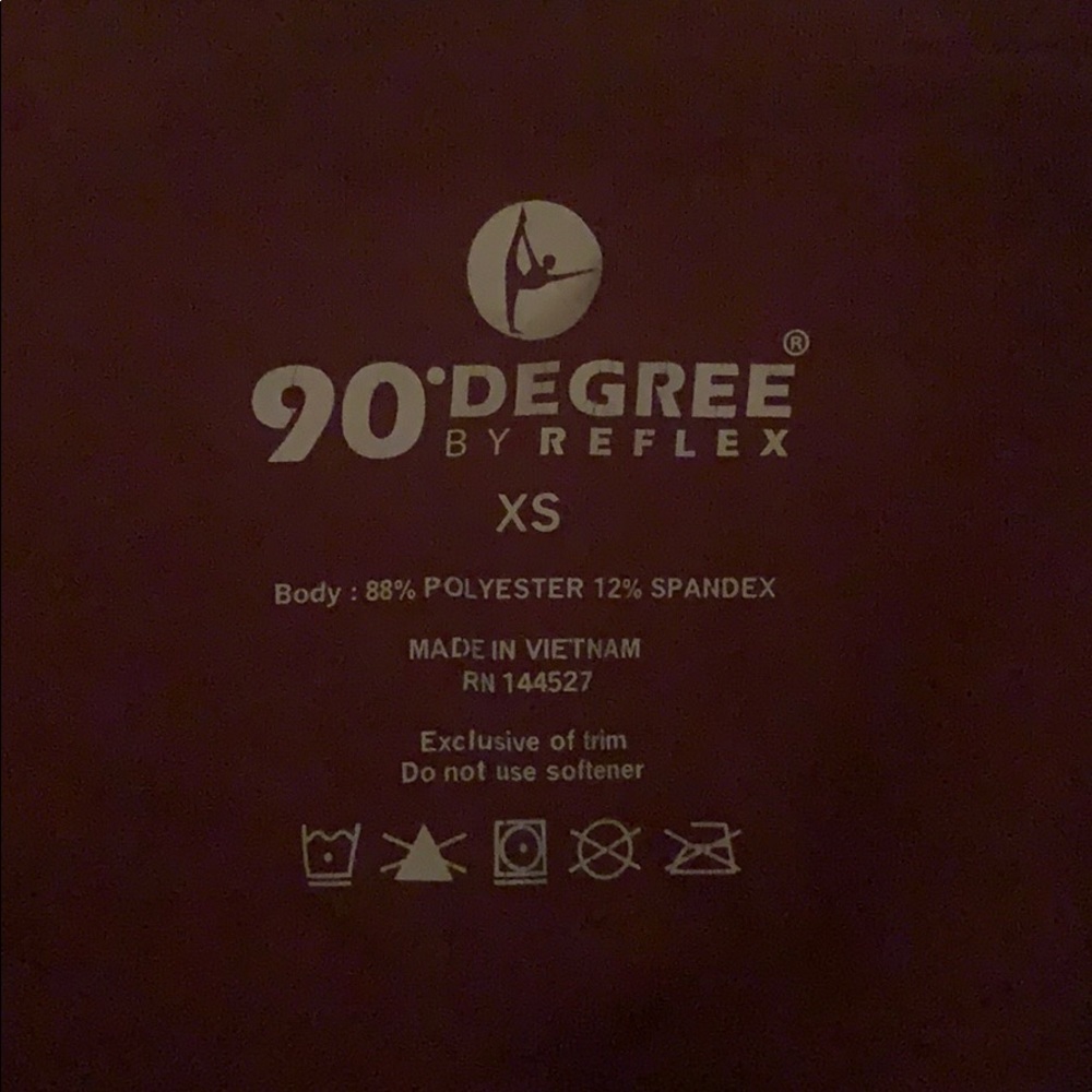 90 Degree By Reflex Merlot Leggings - NEW - SZ XS - Picture 5 of 5